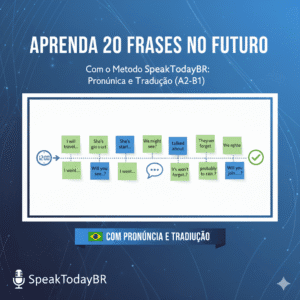 Aprenda 20 Frases no Futuro com o Método SpeakTodayBR: Pronúncia e Tradução (A2-B1)