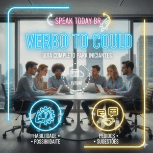Domine o Verbo ‘Could’ em Inglês: Conjugação Completa no Presente, Passado e Futuro – Guia Prático com Exemplos e Diálogos para Iniciantes