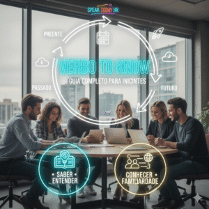 Domine o Verbo ‘Know’ em Inglês: Conjugação Completa no Presente, Passado e Futuro – Guia Prático com Exemplos e Diálogos para Iniciantes.