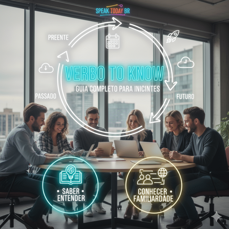 Domine o Verbo ‘Know’ em Inglês: Conjugação Completa no Presente, Passado e Futuro – Guia Prático com Exemplos e Diálogos para Iniciantes.