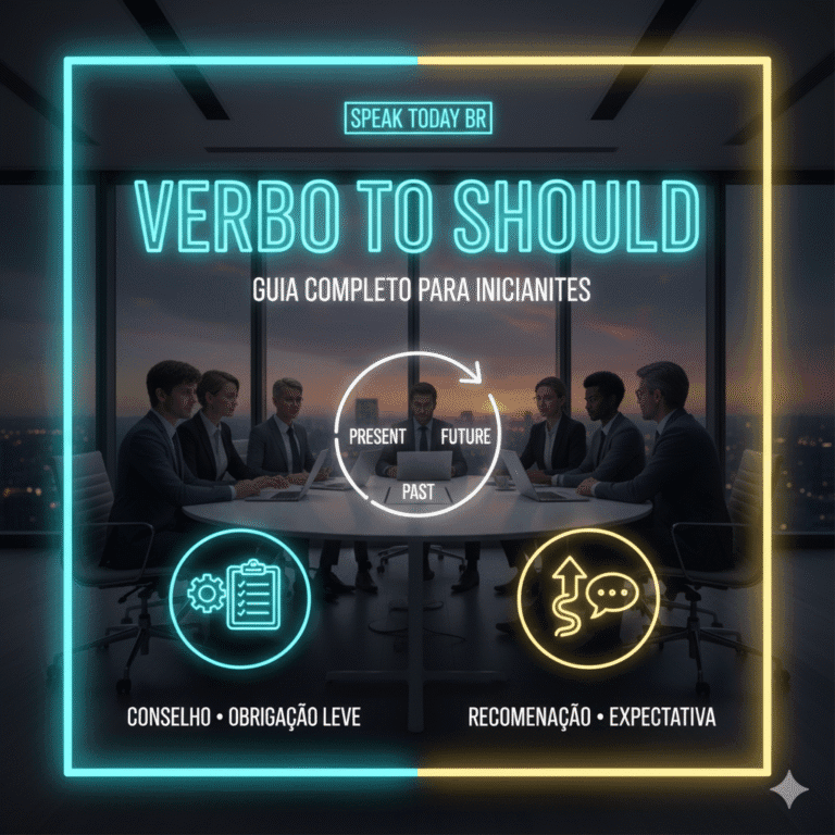 Domine o Verbo ‘Should’ em Inglês: Conjugação Completa no Presente, Passado e Futuro – Guia Prático com Exemplos e Diálogos para Iniciantes