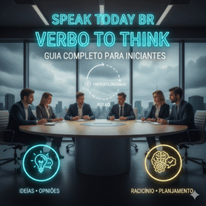 Domine o Verbo ‘Think’ em Inglês: Conjugação Completa no Presente, Passado e Futuro – Guia Prático com Exemplos e Diálogos para Iniciantes.