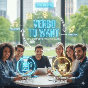 Domine o Verbo ‘Want’ em Inglês: Conjugação Completa no Presente, Passado e Futuro – Guia Prático com Exemplos e Diálogos para Iniciantes