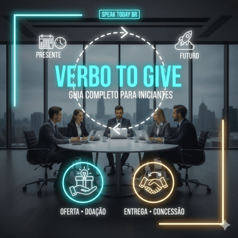 Domine o Verbo ‘Give’ em Inglês: Conjugação Completa no Presente, Passado e Futuro – Guia Prático com Exemplos e Diálogos para Iniciantes
