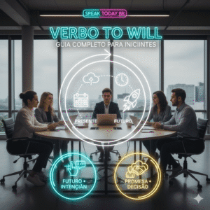 Domine o Verbo ‘Will’ em Inglês: Conjugação Completa – Guia Prático com Exemplos e Diálogos para Iniciantes.