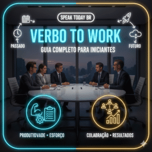 Domine o Verbo ‘Work’ em Inglês: Conjugação Completa no Presente, Passado e Futuro – Guia Prático com Exemplos e Diálogos para Iniciantes