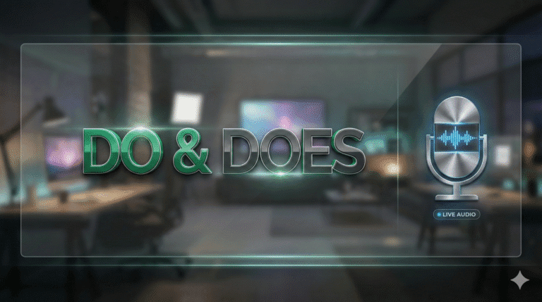 Domine o Verbo DO no Presente: Guia Prático com Simulador de Fala Interativo
