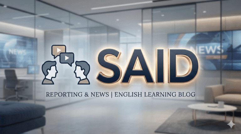 Verbo SAY no Passado: Como usar o SAID (Guia Completo com Áudio)