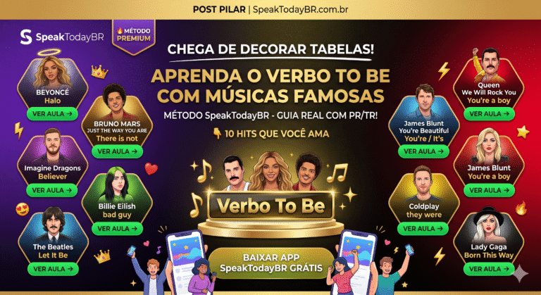 Aprenda o Verbo To Be no Presente com 10 Músicas Famosas